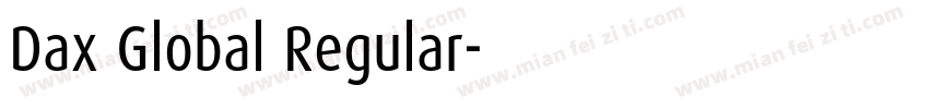 Dax Global Regular字体转换